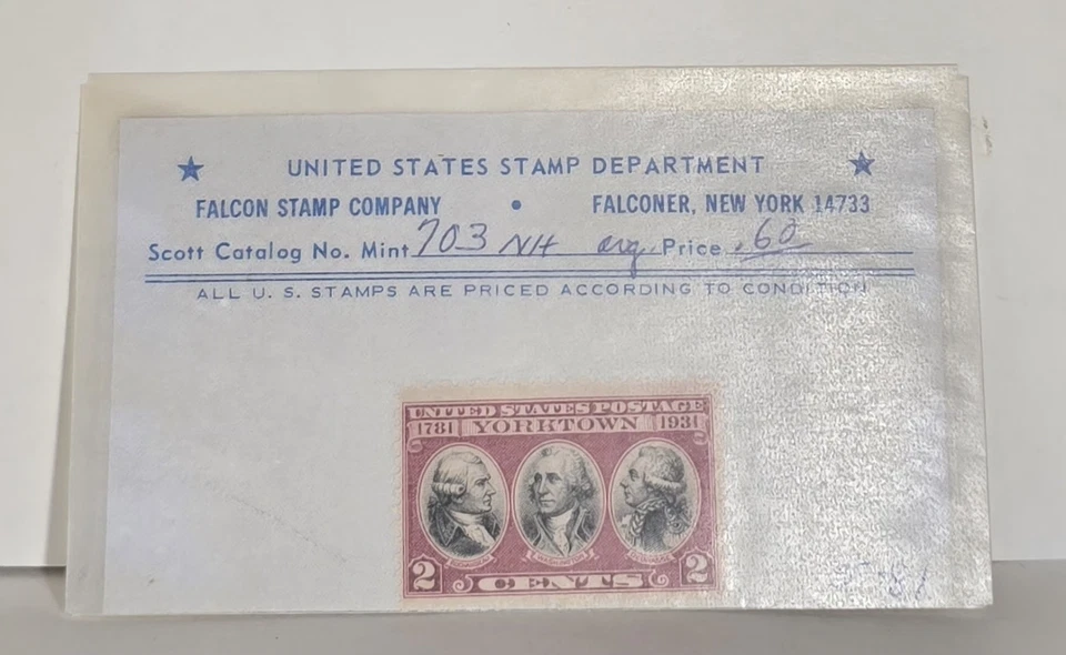 RARE US Stamp Lot United States Stamp Department Falcon Stamp Co. Unused MINT - Image 4 of 4