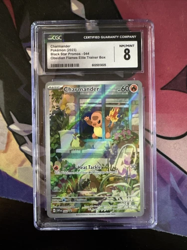 2023 POKEMON SVP EN-SV BLACK STAR PROMO #044 CHARMANDER CGC 8
