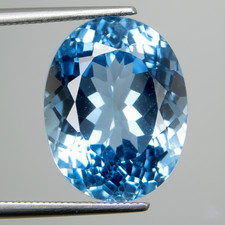Certified 20.10 Ct Natural Ceylon Blue Sapphire  Oval Cut Stunning Gemstone