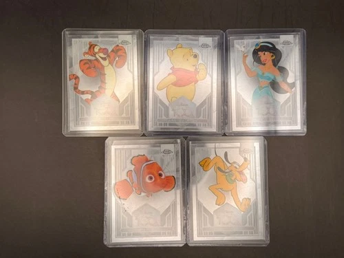 2023 Topps Chrome Disney 100 5 Base Tigger Winnie The Pooh Jasmine Nemo Pluto LOT
