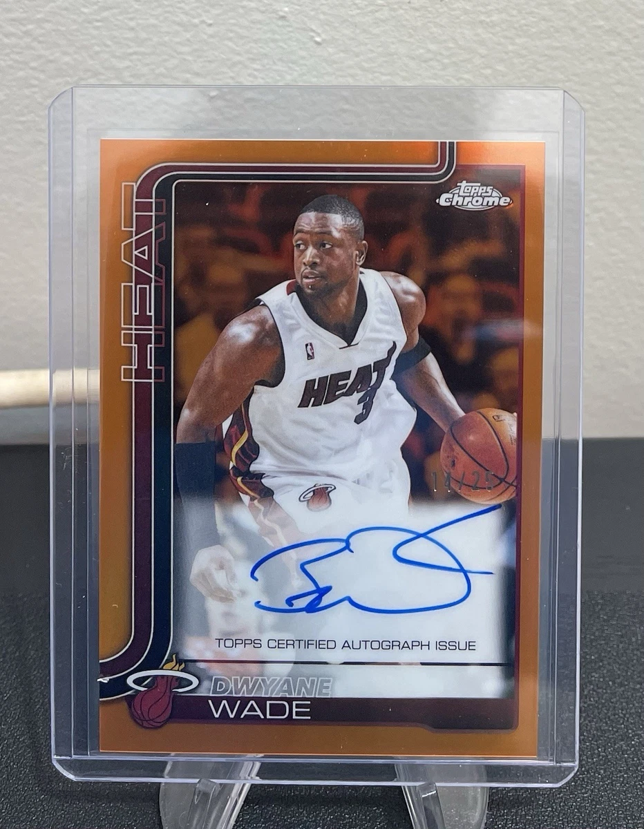 DWYANE WADE サイン AUTO 25枚限定 NBAカード Topps Dwyane Wade Basketball Autographed Sports Trading Cards