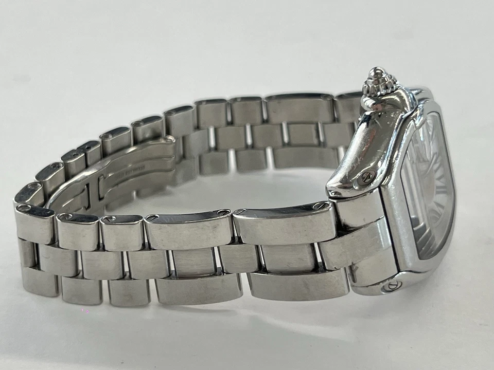 Reloj de cuarzo Cartier Roadster acero inoxidable plata esfera romana 31 mm 2675 Foto 4 de 4