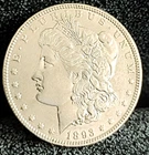 1893 P Morgan Dollar MS+ Great Eye Appeal Strong Strike White Coin