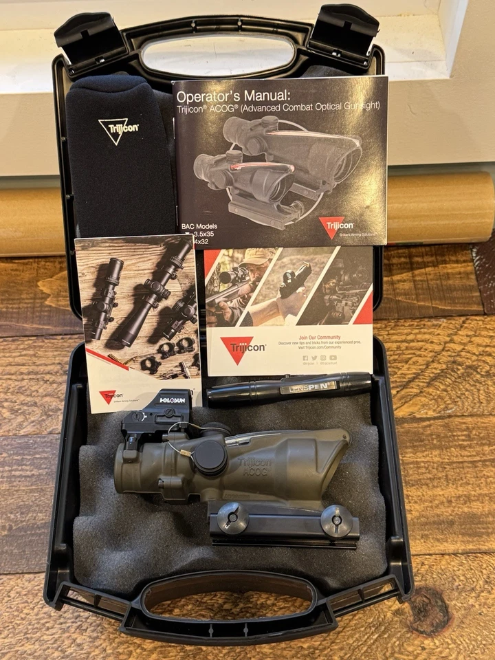 Trijicon ACOG TA31F OD verde con Holosun 407 Piggyback Foto 2 de 4