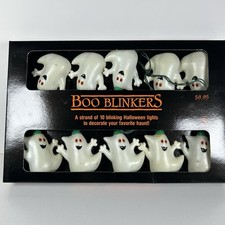 Vtg Hallmark Halloween Boo Blinkers White Gho...