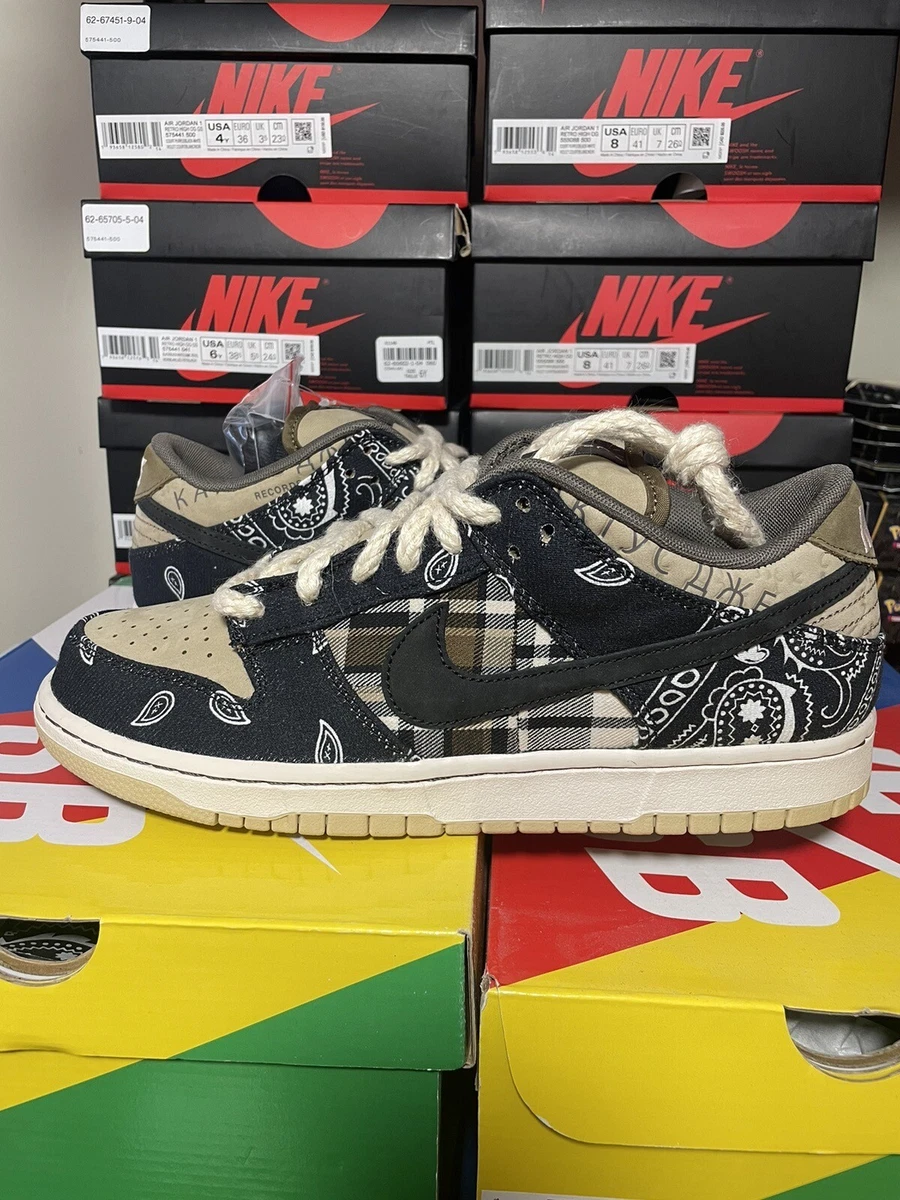 Nike SB Dunk Low Travis Scott Regular Box Size 4 9 11 11.5 CT5053-001 SHIPS  FAST