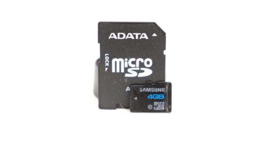 SAMSUNG Micro SD memory card 4 gb + adaptor adapter . - Picture 1 of 8