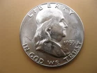 1955 Franklin Half Dollar Ch/Gem BU FBL!! "Bugs Bunny Error!" #11182402