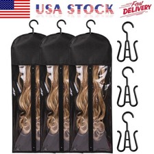 3Pcs Wig Storage Wig Bags Storage with Hanger...