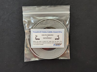 Treadmill Data Cable Assembly for Pacemaster (OEM PN DBBHRNS or DGFUPHRNS)