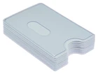 Credit EC Card Sleeve White Transparent STURDY Card Box Protective Cover Entry Card