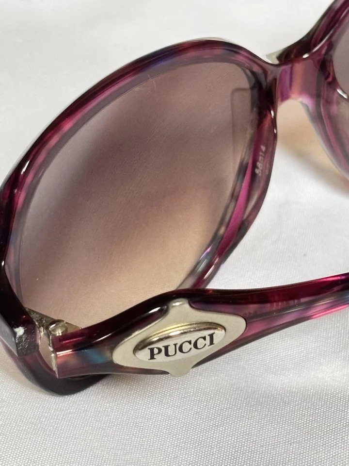 Gafas de sol Emilio Pucci con estuche, morado, usadas Foto 3 de 4