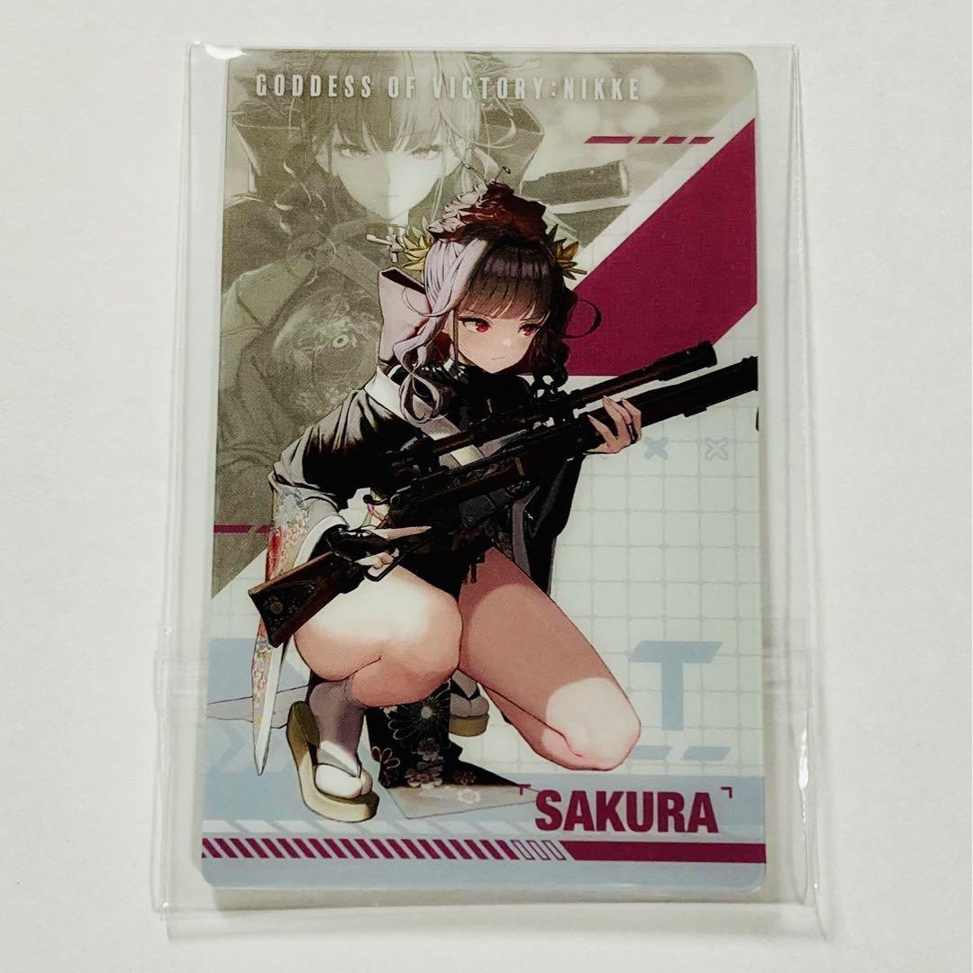 ①18枚　女性キャラのキラカード SAKURA Goddess of Victory NIKKE Gun Girl Metal Card