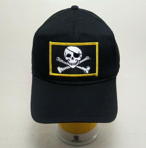 Skull and Crossbones Eye Patch Truckers 