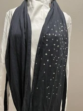 Made Of Me,Loop Cowl Wrap Shawl, Color Black, NEW