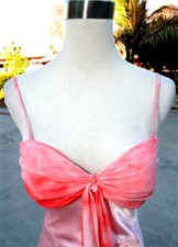 NWT Windsor $100 Peach Long Prom Formal Dress Size 7 Sleeveless Evening Gown