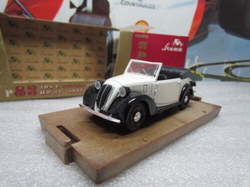 BRUMM MODELS - 1937 FIAT 508C 1100 CABRILOET - WHITE - 1/43 scale model car R83
