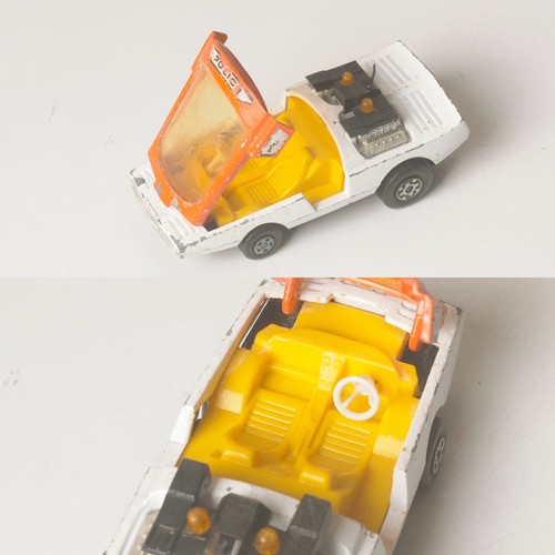 2x Matchbox Speed Kings, Police, Bandolero, 350 SLC Mercedes, '72 '74, Playworn - Bild 10 von 23