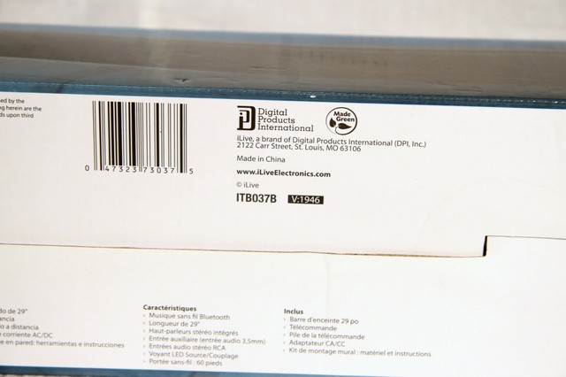ilive bluetooth 37 hd soundbar itb283b