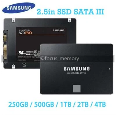 MARKENLOS Unidad de estado sólido SAMSUNG SSD 870 EVO 250G/500G/1TB/2TB/4TB 2.5" SATA III para PC