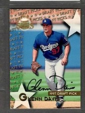 1997 Topps Draft Pick #120 Glenn Davis Dodgers Signed Autograph (Y32) TPD34