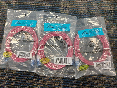 ATP AT1507EV-RD CAT 5e 7ft Patch Cord, Red (3 Pack)