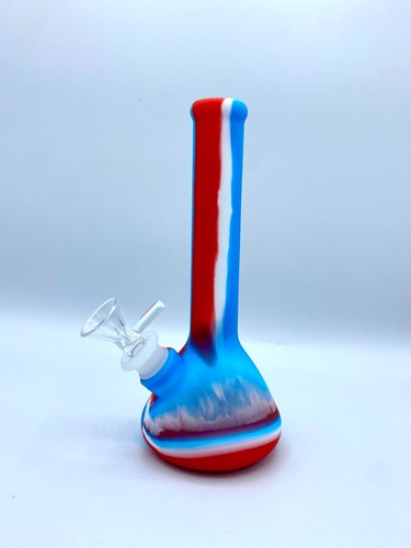 8" Inch Silicone Hookah Water Pipe Bong Tobacco Smoking Pipe - Picture 3 of 4