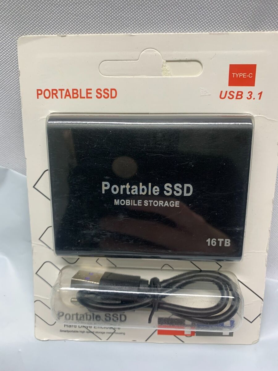 Portable SSD Mobile Storage Hard Drive Enclosure 16TB USB Portable SSD Mobile Storage Hard Drive Enclosure 16TB USB