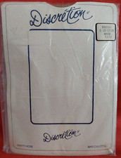 Vintage Pantyhose Discretion Color Beige Size L 135-155 lbs BWSI