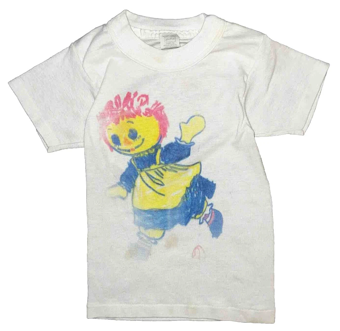 White Unisex Vintage Children's Shirts & Tops for Kids