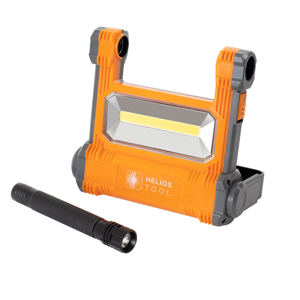 Helios Portable LED Rechargeable 1800 Lumen Work Light with 4ft Stand+flashlight - Image 4 of 4