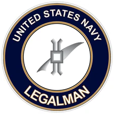 U.S. Navy Legalman Bumper Sticker Military Vinyl Soldier Decal 5"