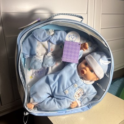 You&Me Baby Doll Travel Case Gift Set Vintage Blue
