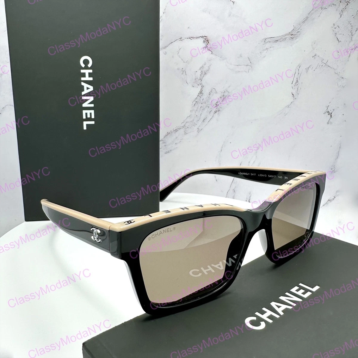 CHANEL Flower Black Sunglasses for Women for sale | eBay