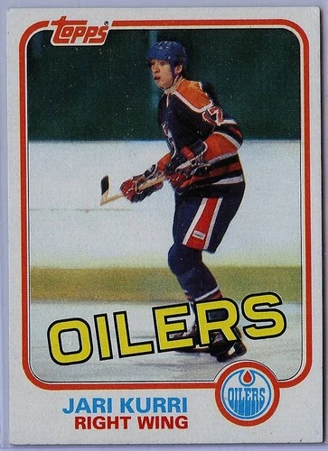 1981-82 TOPPS HOCKEY #18 JARI KURRI RC ROOKIE HOF EX-NM RAW (TL-1023)