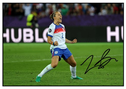 9848. Lucy Bronze Signed Pictures (A4 Prints) England Chelsea Barcelona Man City