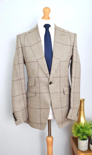 ALEXANDER KRAFT Linen Wool Silk Signature Jacket €1250 Size 36R/46R Small Slim image 7