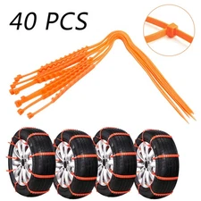 40PCS Snow Tire Chain Anti-Skid Belt Car Truck SUV Emergency Winter Driving  ..
