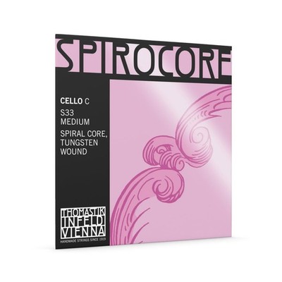 Thomastik Einzelsaite für Cello 4/4 Spirocore  CSaite Spiralseilkern, Wolfram...