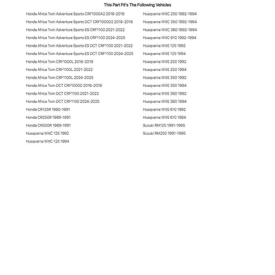 Sellos de horquilla Race Tech para Husqvarna WXC 125 1992, 1994 Foto 4 de 4