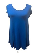 Karen Kane Women’s SZ S Back Key Hole Swing Tee Flowy Made In USA