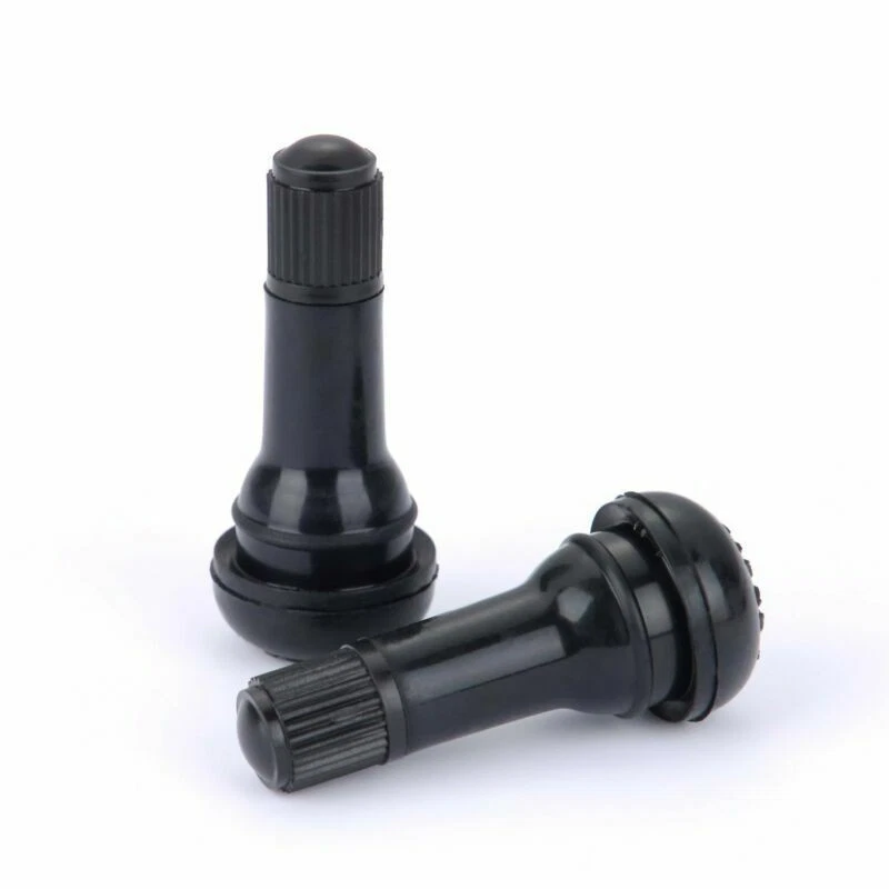4Pcs Car Alloy Wheel Snap In Rubber Tubeless Tyre Air Valve Stem&Dust Caps Cover - Image 2 of 4