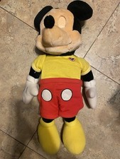 Worlds of Wonder THE TALKING MICKEY MOUSE RARE - Plush Doll w/ Cassette READ