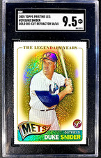 SGC 9.5 MINT+ 2005 Topps Pristine DUKE SNIDER GOLD REFRACTOR DieCut SP /65 G1144