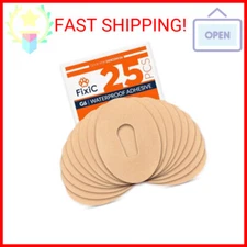 FixiC – Adhesive Patches for G6 – 25 Pack Premium Waterproof Adhesive Patches – 