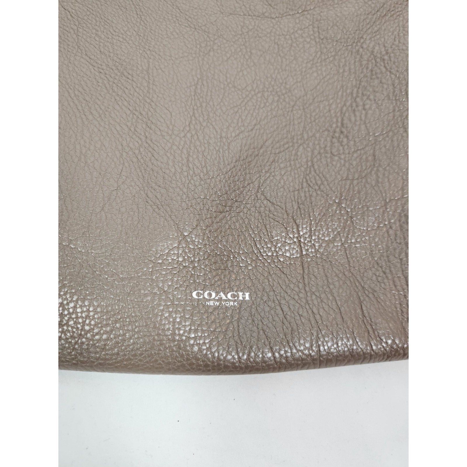 Coach Bleecker Bag L1382-29461 Taupe Leather Shoulder Crossbody 