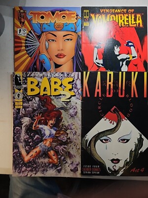 Lot Of 4 Female Heroes Comics Bagged And Boarded