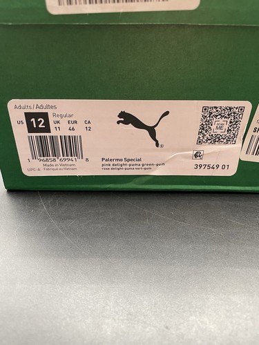 Selten Neu Puma Palermo Special Rosa Grün Herren Größe 12 Schuhe Sneaker 397549 01 - Bild 10 von 10