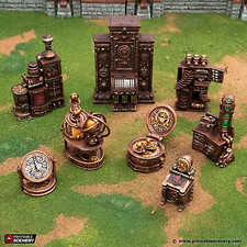 Arcane Workstation di Printable Scenery, Stampato in 3D da Tavolo RPG Scenery Wargame