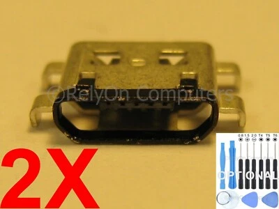 2x Lot of Micro USB Charging Port Connector For Dragon Touch K10 Tablet PC USA